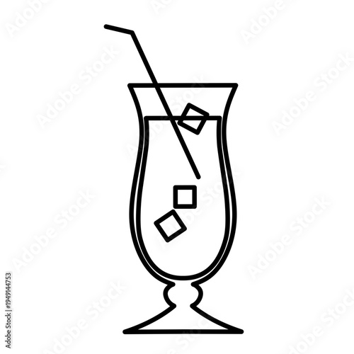 Drink Glass Icon Vector