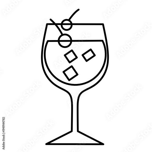 Drink Glass Icon Vector