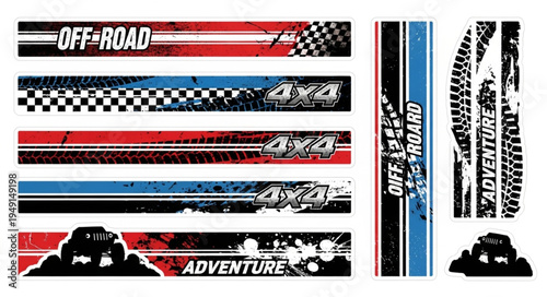 Off-Road Adventure Graphics - Dynamic Designs for Automotive Enthusiasts and Outdoor Adventures.