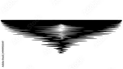 Black Silhouette of Dove or Pigeon Flying.