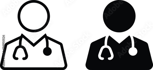 Medical professionals icon set