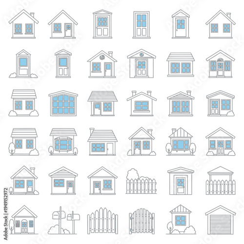 Collection of various house designs.