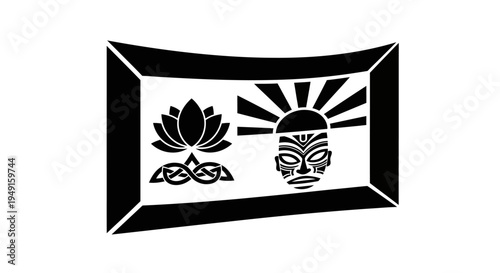 Black and white tattoo art designs.