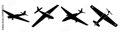 Four military fighter jets flying in formation vector illustration, flat design aerial combat aircraft graphic