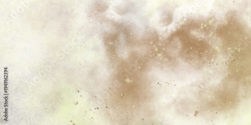 Abstract watercolor art background template. green and beige watercolor backdrop empty space for text, banner, presentation.abstract colored background. background of warm watercolor abstract painting