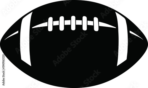 Football Scalable SVG Vector Graphic with Editable Paths and Layers for Web, UI Design, Digital Art, and Print Applications