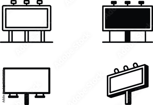 Billboard and signboard illustrations