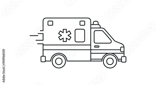 Ambulance Icon Emergency Medical Vehicle Speed Healthcare.