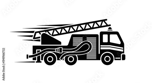 Fire Truck Emergency Response Speed Service Vehicle.