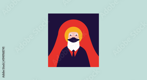 Woman Wearing Face Mask Illustration.