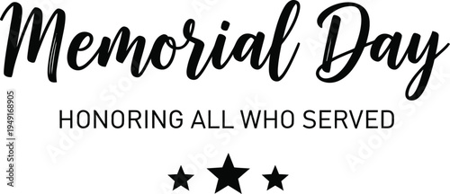 Memorial day tribute honoring all who served in the us armed forces