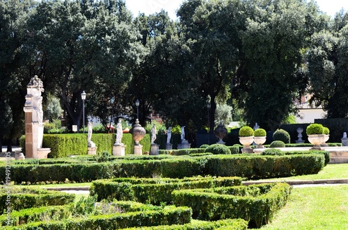 Secret Gardens of the so called Villa Borghese Pinciana in Rome