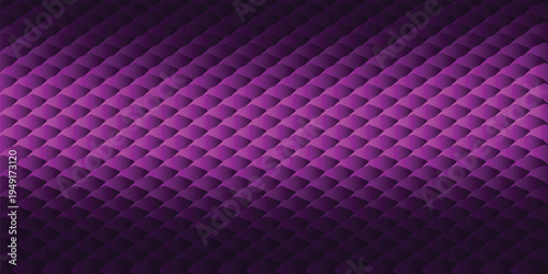 Abstract 3D background with magenta diamond pattern and wide center spotlight focus