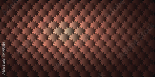 High-quality 3D rendering of rose gold quantum gear cogs on a dark charcoal surface, futuristic abstract mechanical technology background