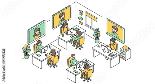 Modern hybrid workforce collaboration and remote communication solution for agile digital marketing agencies