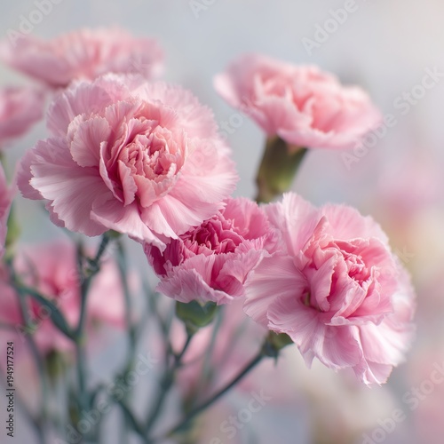 Bright Pink Flowers in a Simple Arrangement on a Soft Background During Daylight