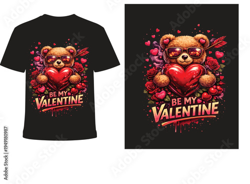 Valentines teddy bear t-shirt,