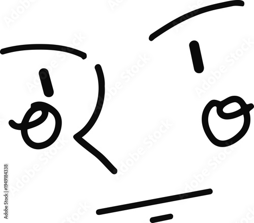 Facial Expression Anime Sketch 