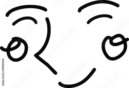 Facial Expression Anime Sketch 