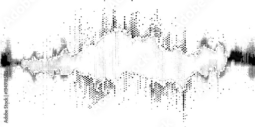 Vector illustration of abstract black and white grunge texture background. 