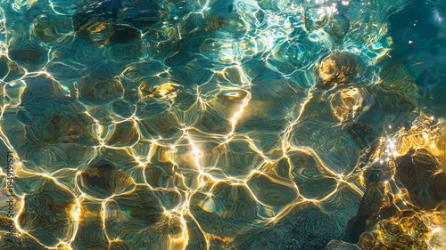 Submerged Stones: A Stunning Underwater Scene