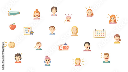 This illustration conveys a positive and optimistic mood, ideal for concepts related to innovation, problem-solving, or creative thinking. Perfect for