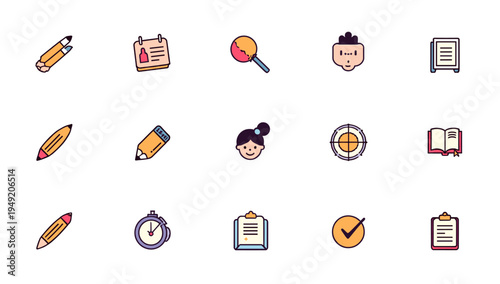 A playful, minimalist image of two pencils floating in space. Ideal for representing creativity, ideas, and education in marketing or design.