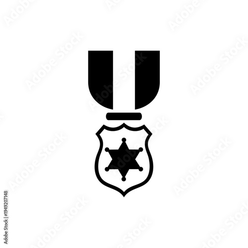 Police service logo on white background