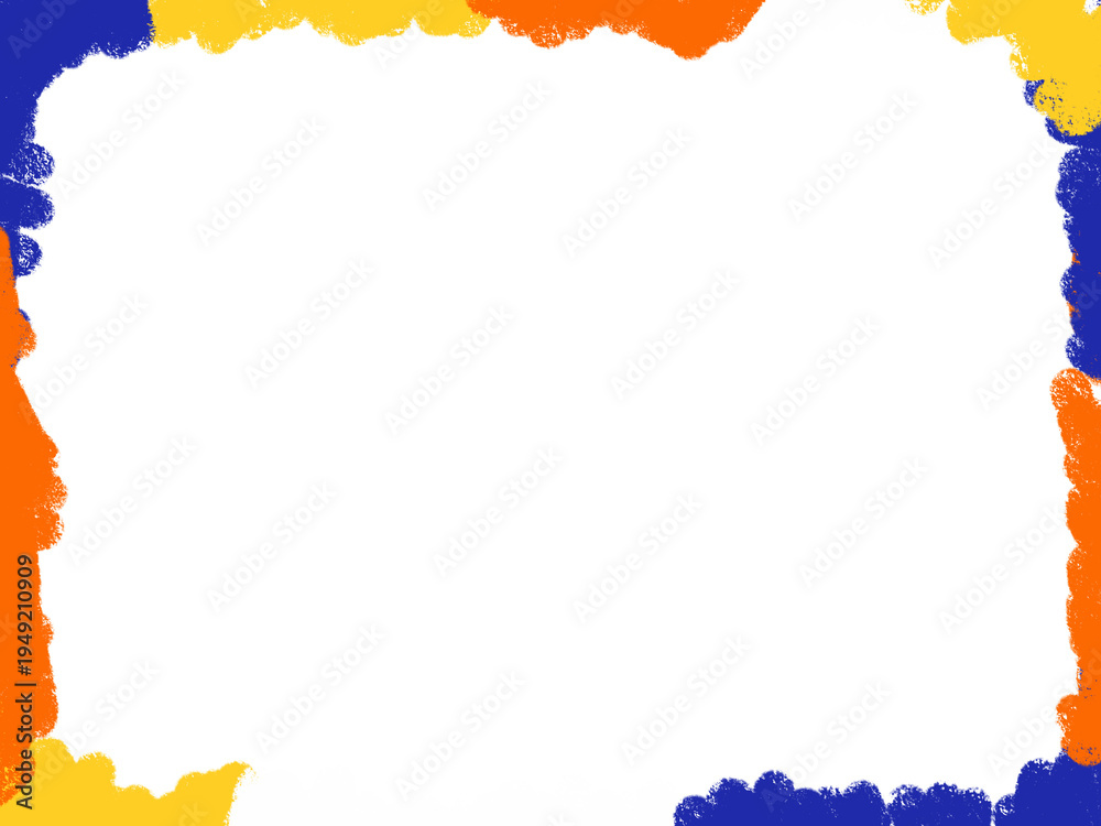 Obraz premium Koningsdag Orange Color Splash Border Frame