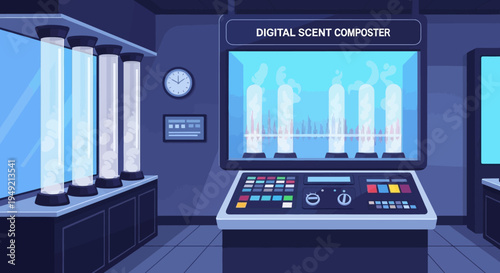 Digital Scent Composer Machine Laboratory Equipment.