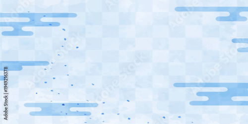 Abstract blue background with a mosaic square pattern and digital technology texture creates a seamless vector design for a professional business wallpaper