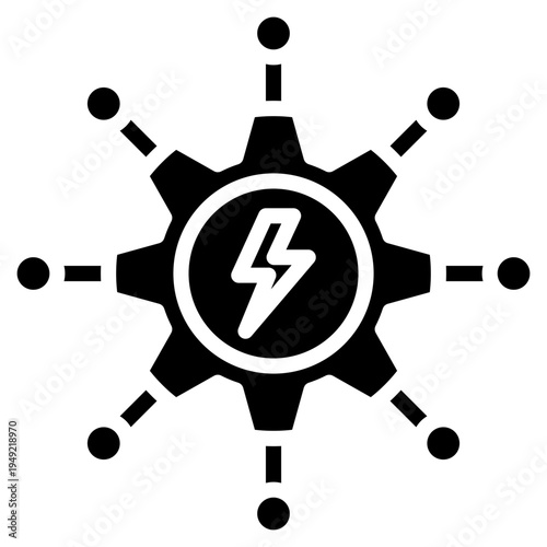 Energy Network glyph icon