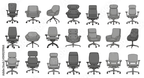 Furniture Top View Symbols Vector Set – Architectural Floor Plan Furniture Icons for Interior Design Layou