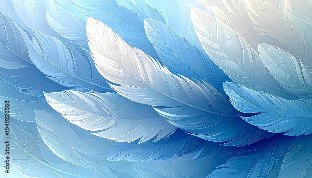 Fototapeta premium Abstract Bird Feather Background with Soft Decorative Texture 