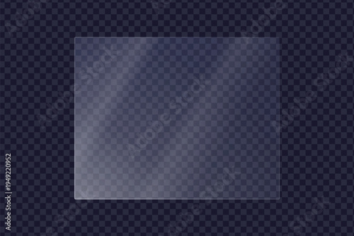 glare realistic glass frame overlay light sharp diagonal split reflection transparent screen glassmorphism shiny element