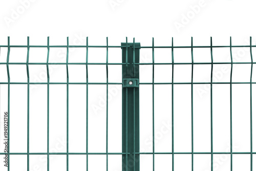 Green Rigid Industrial Fence Panels – Wire Grating & PVC Metal, transparent PNG 