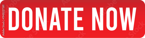 Donate Now Red Call to Action Button Bold White Text Fundraising Banner