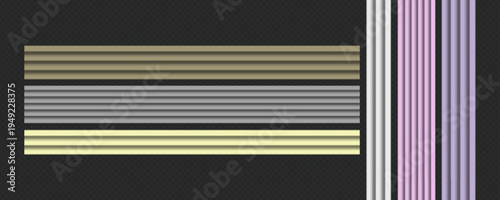 Classic Decorative Wall and Ceiling Molding Set – Elegant Crown Molding, Baseboard, and Architectural Trim Vector Collection