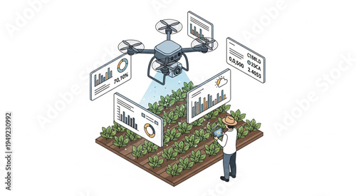 Drone-Assisted Precision Agriculture - Monitoring and Optimizing Crop Health.