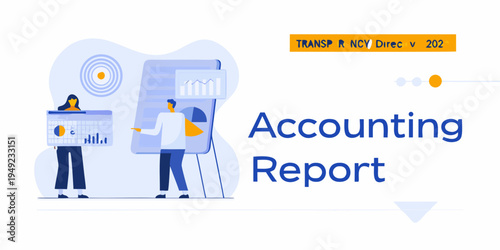 People analyzing data and charts related to accounting and financial reports