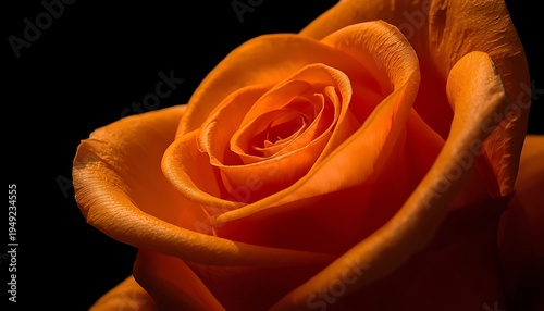 Vibrant orange flower petals spiral macro art high resolution wallpaper