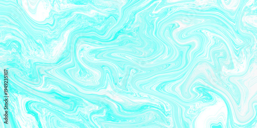 Artistic liquid swirl pattern with elegant light blue and cyan ripples creating dynamic marbling effects. Fresh abstract vector marble texture background for modern creative digital design.
