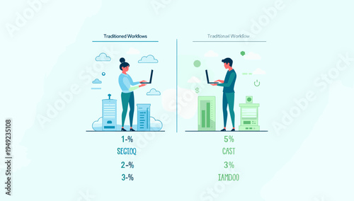 A focused woman presents at a conference, conveying confidence and expertise. Ideal for illustrating leadership, public speaking, and professional dev