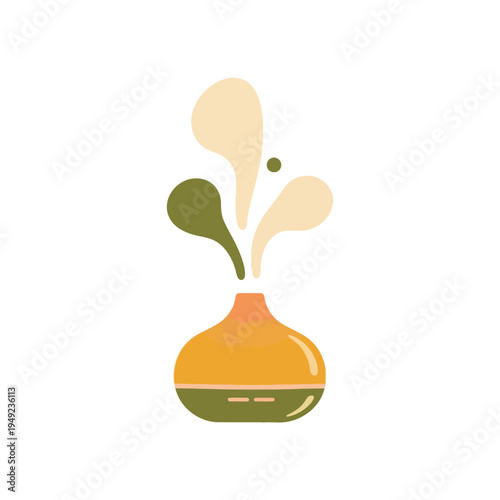 Diffuser Emitting Abstract Vapor for Aromatherapy and Home Wellness