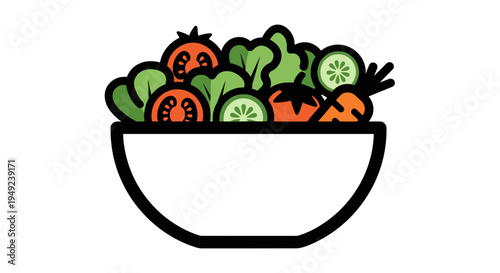 Vegetables in a Bowl 1.