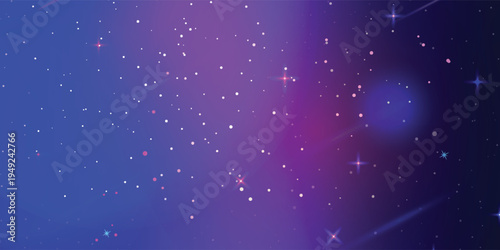 Abstract background with starry night sky and deep purple blue gradient.