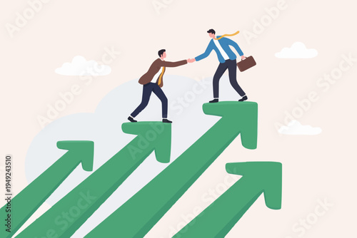 Business People Helping Each Other