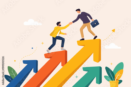 Teamwork and Growth Concept