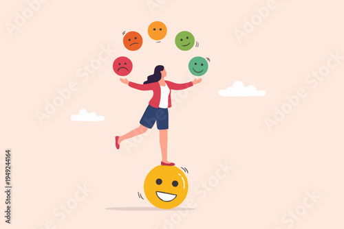 Woman Balancing Emotions