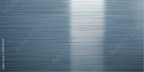 Industrial brushed metal background featuring a polished silver stainless steel plate texture with a shiny metallic chrome surface and grey aluminum alloy material pattern